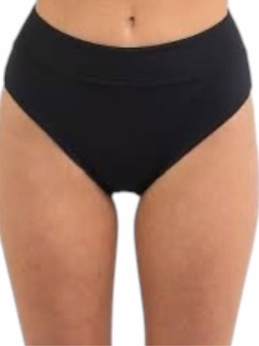 Athleta Ultra High Waist Swim Bottoms XL Black Full Coverage Bikini Bottoms